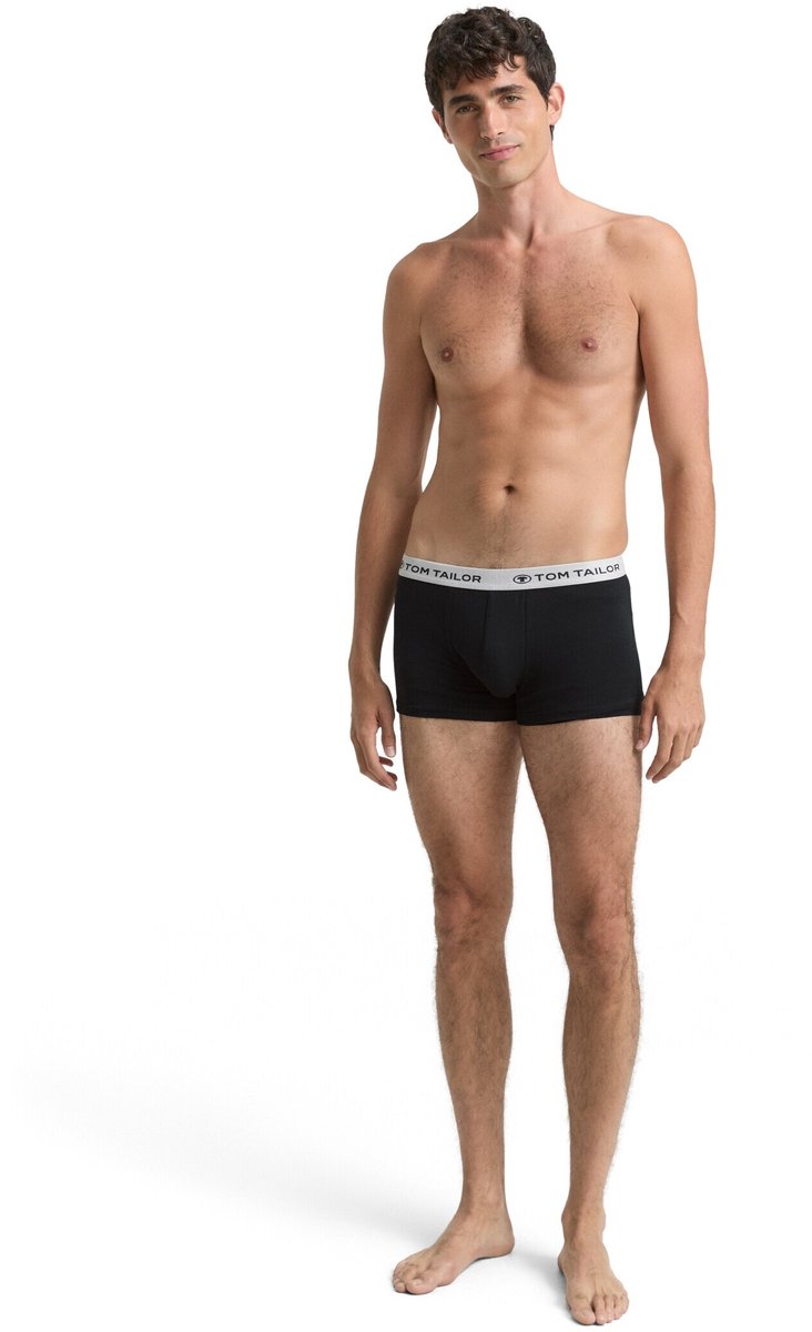 Tom Tailor - Korte boxershorts in een set van 3 - Maat XXL/8 - silver uni