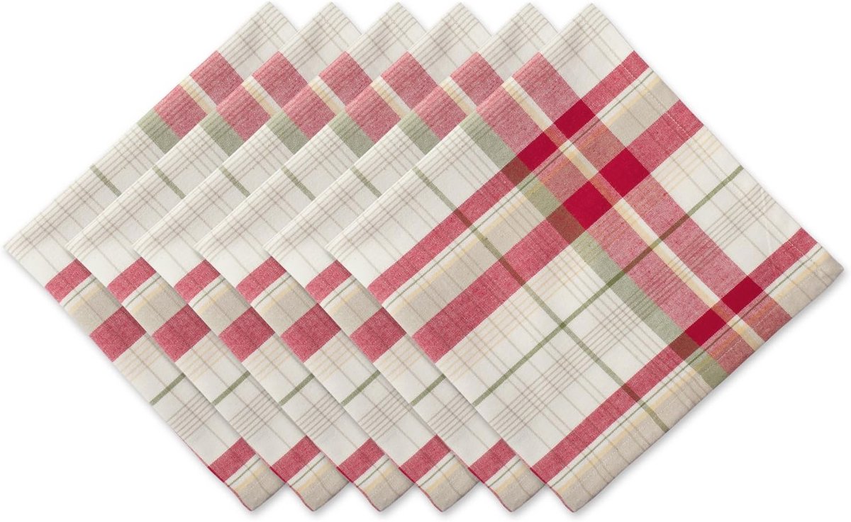 Orchard Plaid Servet Set van 6 - 20" x 20"