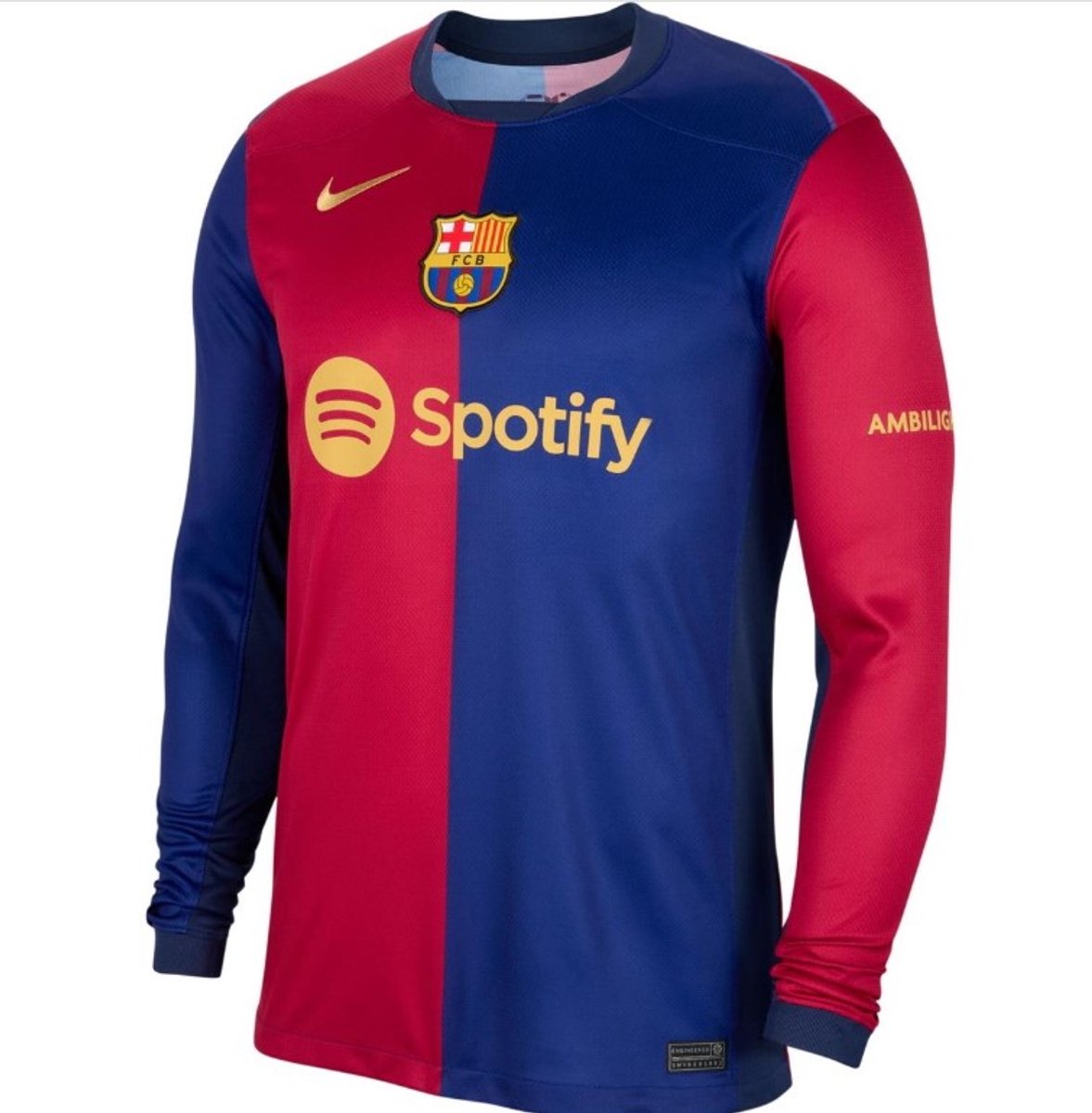 FC Barcelona 2024/25 Stadium Home Men's Nike Dri-FIT T-Schirt Maat S