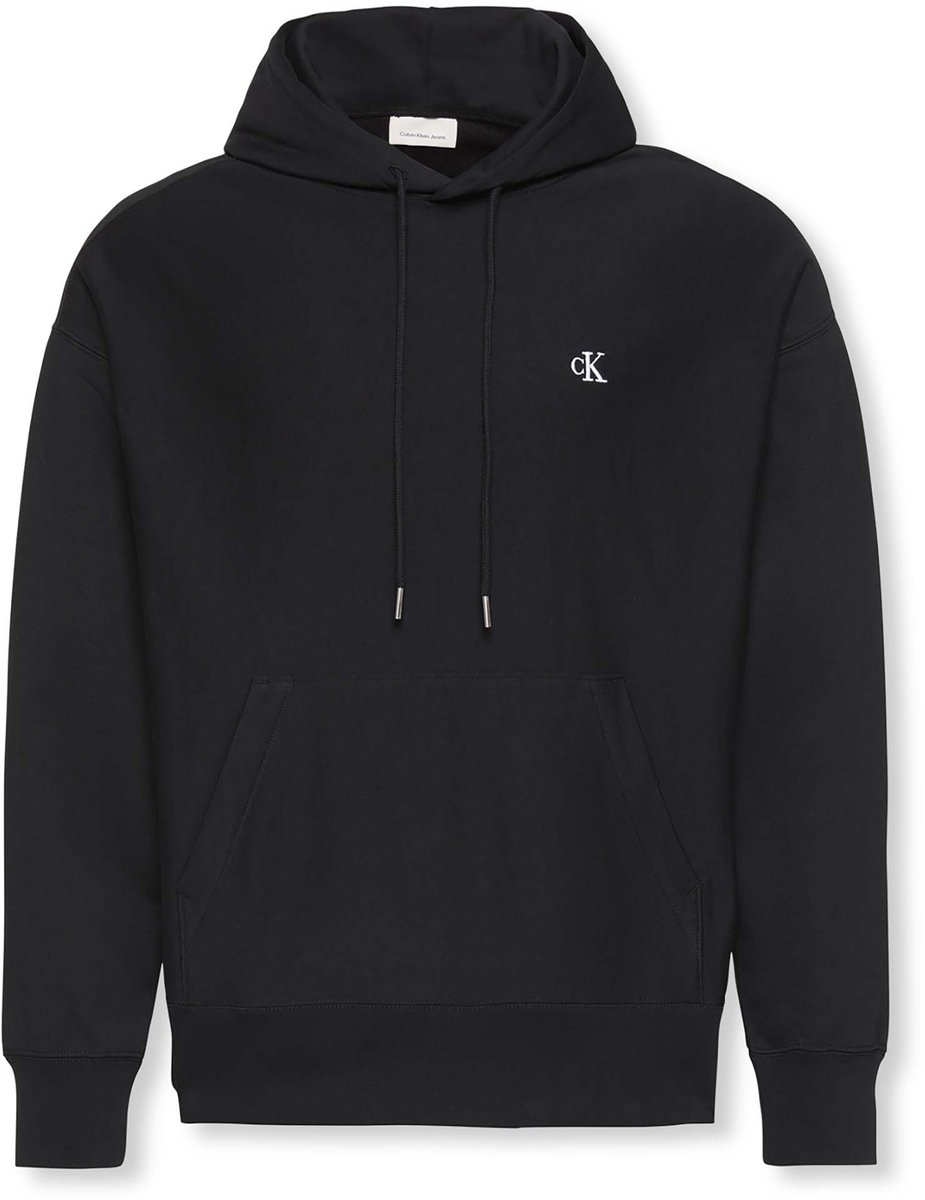 Ck Jeans Sweater Premium Terry Monogr Fashion Wear Volwassen Zwart