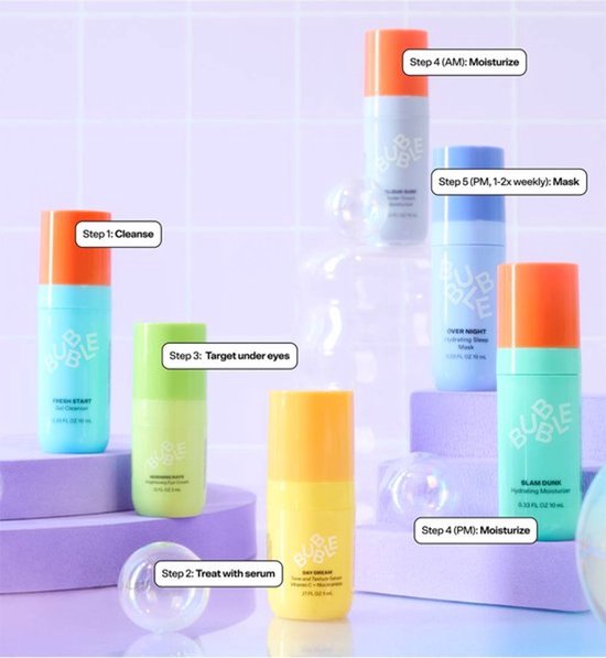 Bubble Skincare Super Cuties Kit - Mini Gezichtsverzorging Set | bol