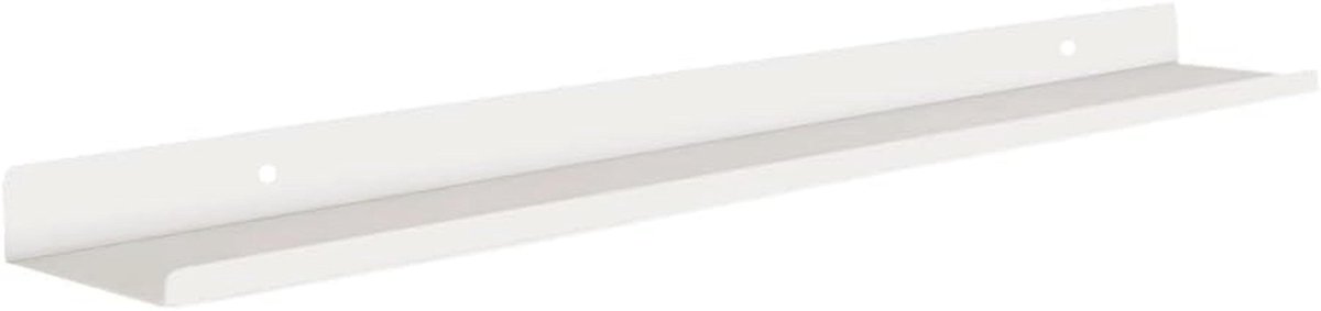 Modulaire Wandplank - Wit, Metaal, 110 cm lang - Voor Foto's, Decoraties en Objecten