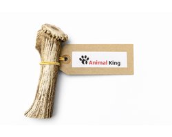 Hertengewei voor Hond 200-300 Gram - Kauwbot voor Lang Kauwplezier voor Grote Hond - Hondenbot - Harde Hondensnack - Animalking - Gewei Hond