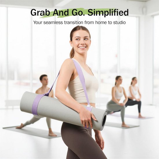 Verstelbare Draagriem voor Yogamatten - Ideaal voor Pilates en Fitness — afbeelding 2