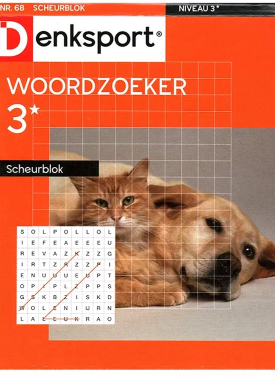 Denksport Woordzoeker Scheurblok - 68 2025