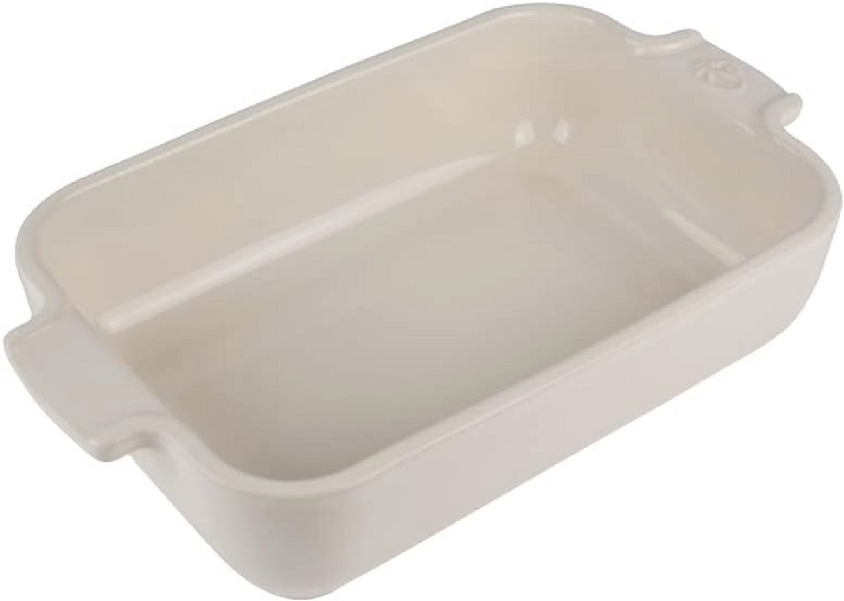 Rechthoekige keramische ovenschaal 22 cm - 0,85 L - Ecru - Duurzaam en veelzijdig