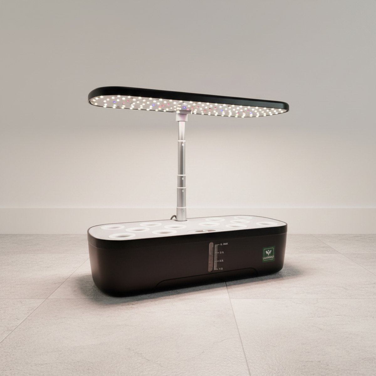 Lumegro Hydrocultuur Kweeksysteem Kitchin Extra 12 pods. Smart Garden 24W LED spectrum. Luxe complete set, kostenbesparende intelligente binnentuin moestuin.