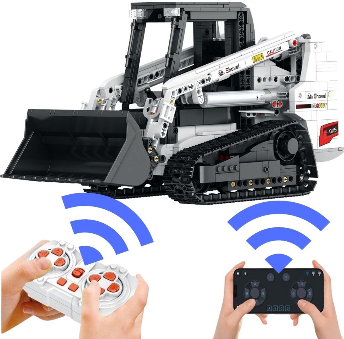 Reobrix Bobcat Schranklader - Black Friday - RC Techniek Bouwset met Afstandsbediening - 22004