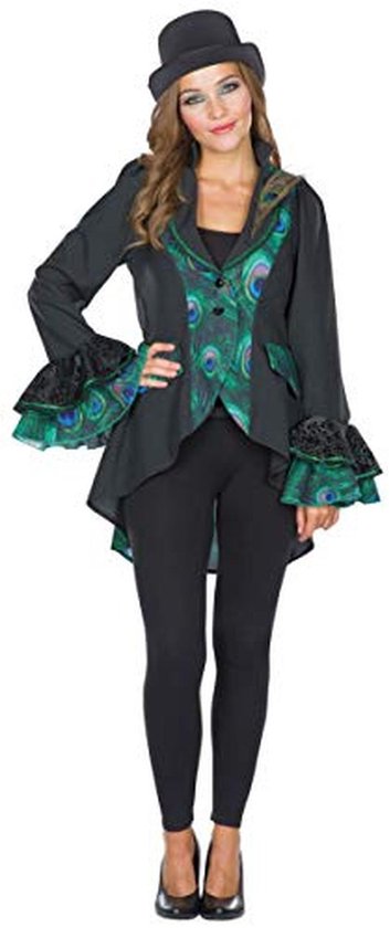 Dames Kostuum Pauwen Winterjas Carnaval