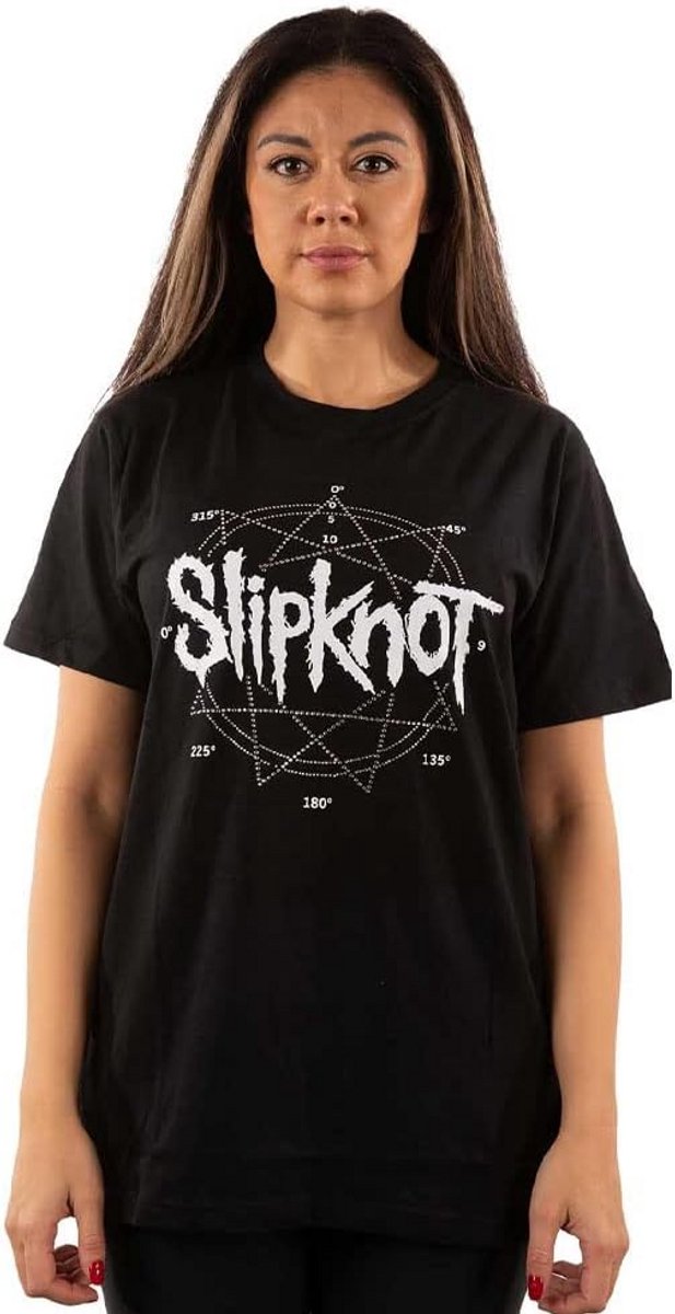 Unisex T-shirt met Diamante Ster Logo - Zwart