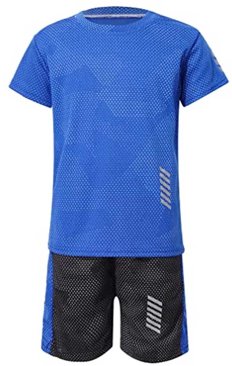 Sportset voor kinderen - Sneldrogend T-shirt en Shorts - Joggingpak voor Voetbal en Basketbal