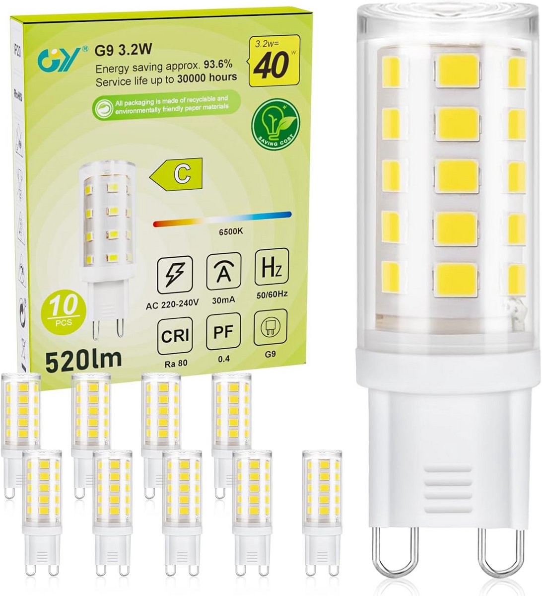 G9 Ledlamp Warmwit Koudwit 3,2W 520 Lumen Flikkervrij