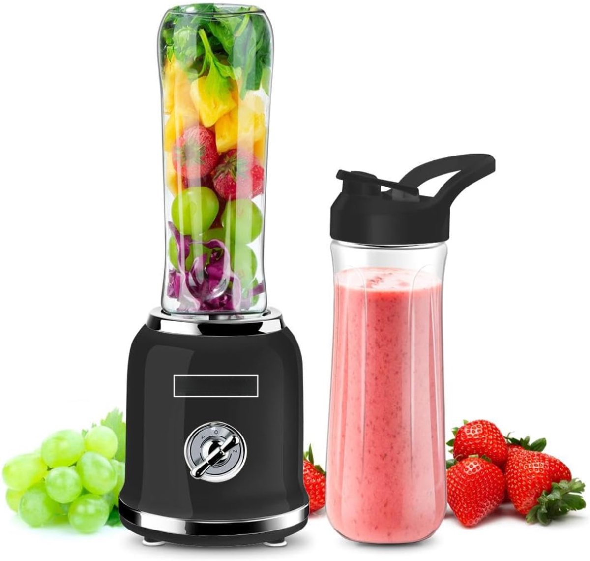 DnA® Bender to go - Blender - Mini blender - Zwart - 42cm x 16cm x 15 cm