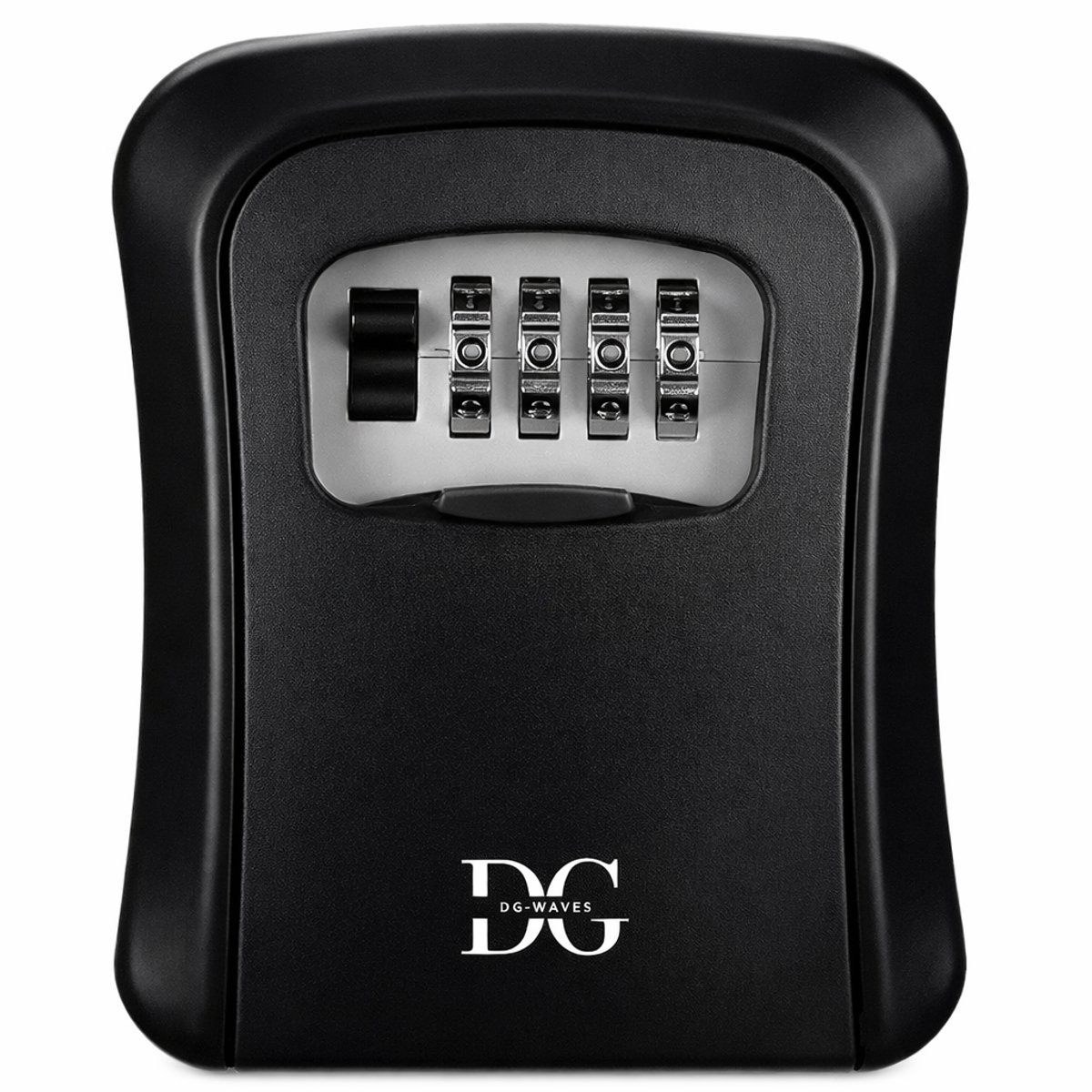 Sleutelkluis voor buiten en binnen | Sleutelkastje met 4 cijferig Code Slot | Weerbestendig Sleutelbox Aluminium Metaal | Key Lock Box | Ideaal voor AirBNB, Makelaars, Bedrijven en Woning | sleutelkastje | sleutelkastje buiten met code | DG WAVES