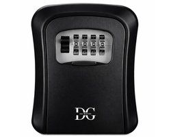 Sleutelkluis voor buiten en binnen | Sleutelkastje met 4 cijferig Code Slot | Weerbestendig Sleutelbox Aluminium Metaal | Key Lock Box | Ideaal voor AirBNB, Makelaars, Bedrijven en Woning | sleutelkastje | sleutelkastje buiten met code | DG WAVES