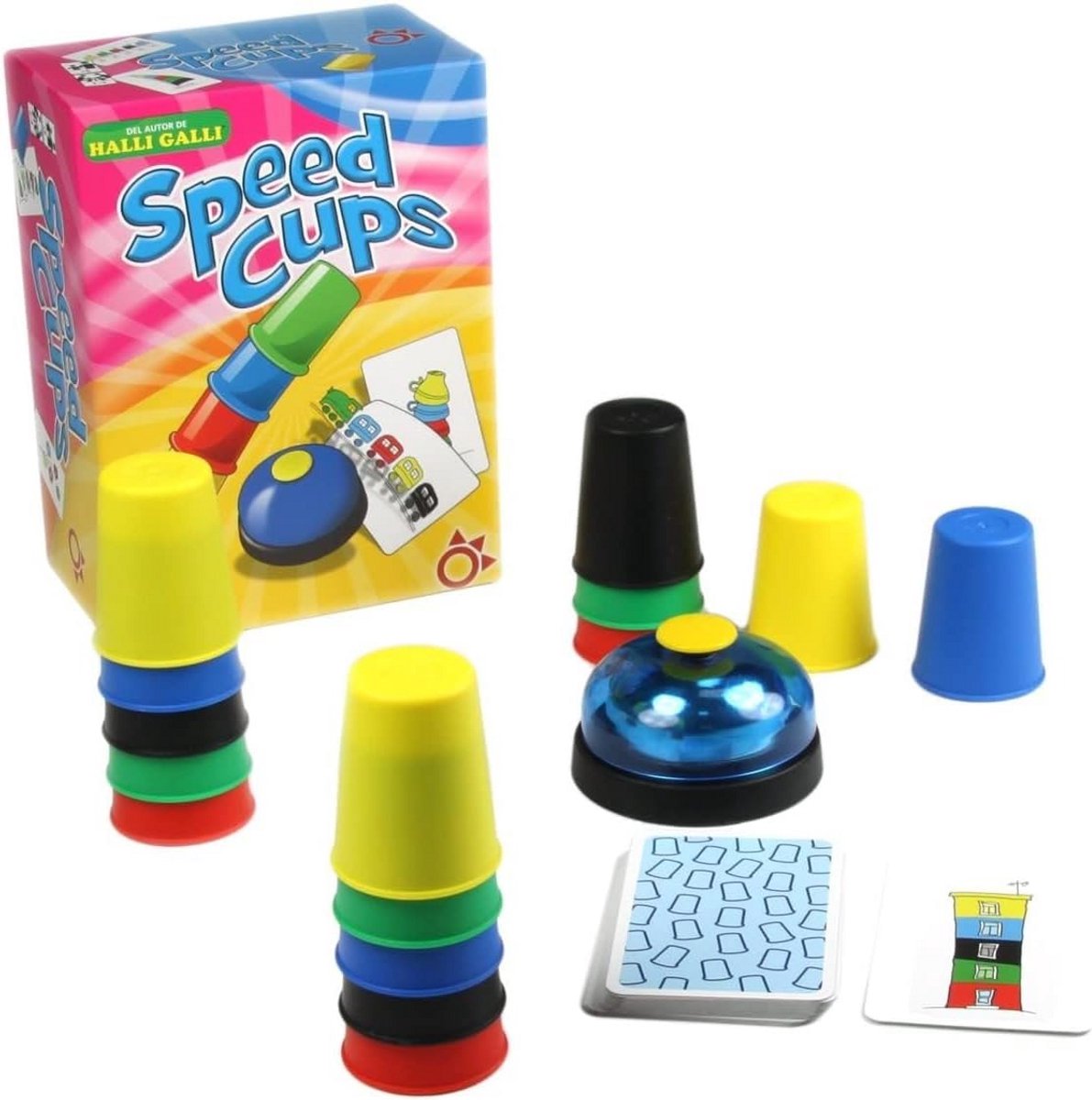 Speed Cups Spel voor Gezinnen - Leuk en Snel Strategisch Spel voor 2-4 Spelers