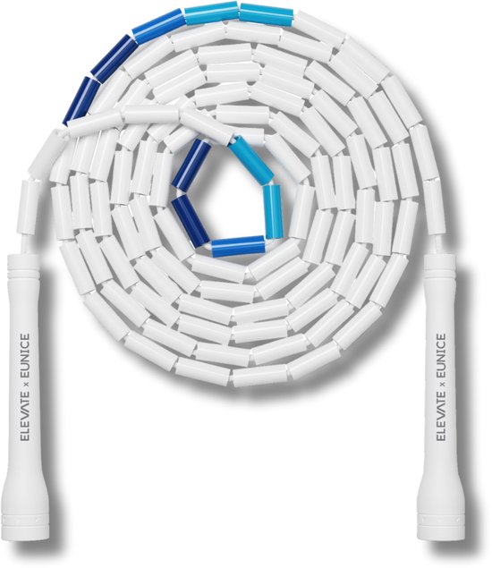 Elevate Rope Professioneel Beaded Springtouw - Verstelbare Jump Rope - Touwtje Springen voor Volwassenen en kinderen - Beaded rope - Conditie & Trucs - Binnen & Buiten Skipping Rope - Fitness Springtouwen