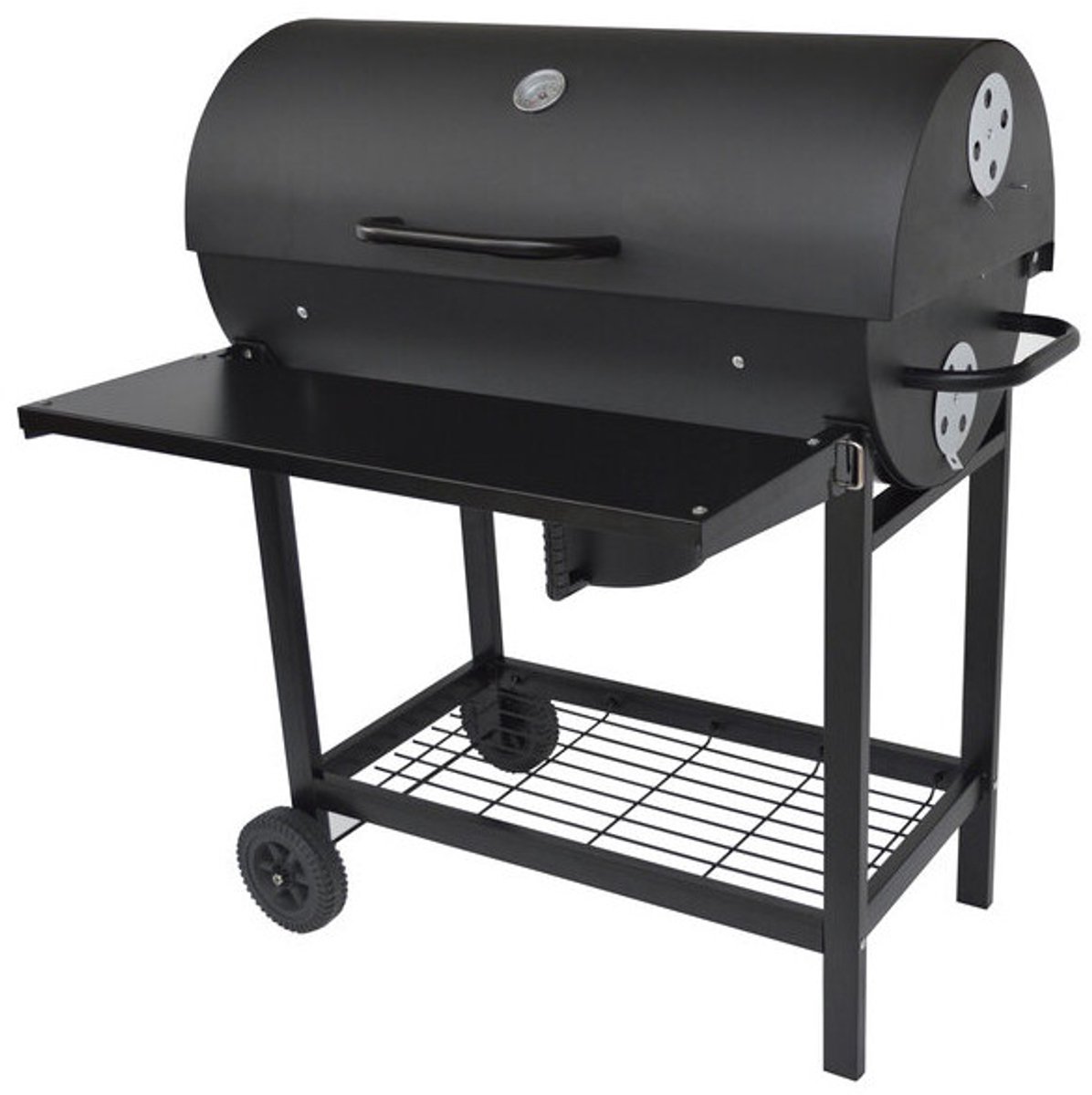 Houtskoolbarbecue met Deksel en Wielen Fieldmann FZG 1007 Zwart