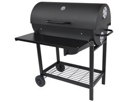 Houtskoolbarbecue met Deksel en Wielen Fieldmann FZG 1007 Zwart