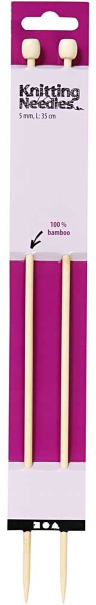 Breinaalden, L: 35 cm, afm 5 mm, 1 paar