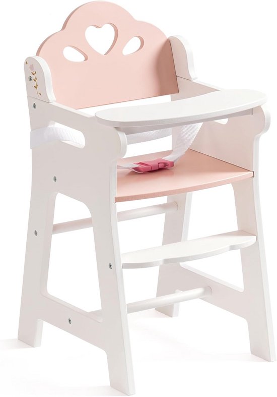 Happy People houten kralenframe Ezel - grijs/roze/wit - 15 cm Happy People houten kralenframe Ezel - grijs/roze/wit - 15 cm