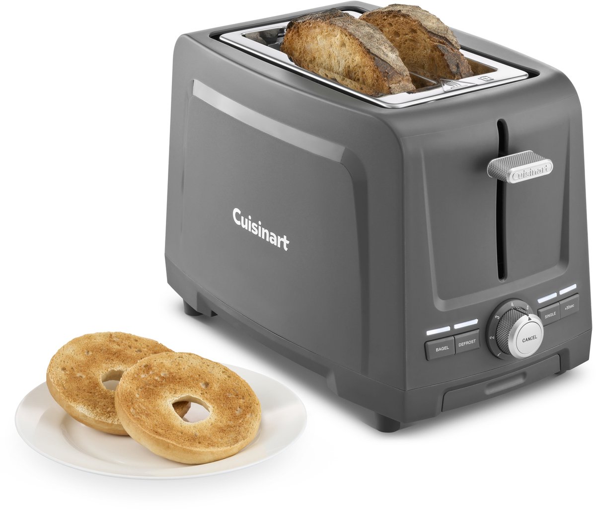 Cuisinart Plastic Broodrooster voor 2 Sneetjes - Core Collection - Extra Lange Sleuven - High-Lift Quickview - Compact Design - Kruimellade