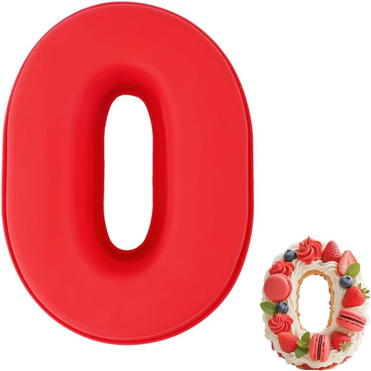 Siliconen Nummer Cakevormen voor Verjaardag en Bruiloft