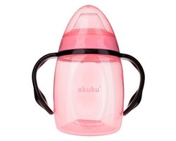 AKUKU Anti-Lek Beker met Handgrepen – Zachte Siliconen Drinktuit – 280 ml – 6+ Maanden 6+ m
