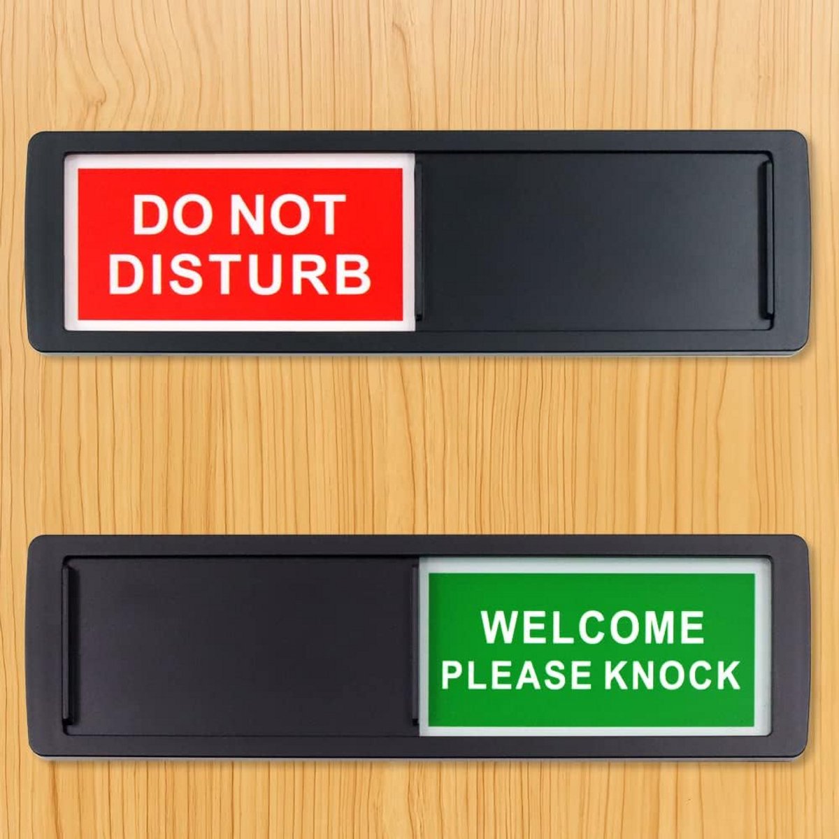 Privacy bord voor kantoor en thuis - Niet storen / Welkom - 2 stuks