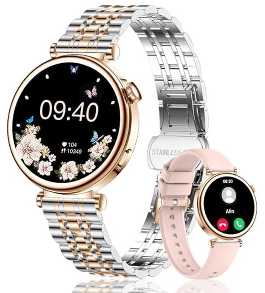 Slimme Horloge voor Vrouwen - Fitness Activity Tracker - IP67 Waterdicht