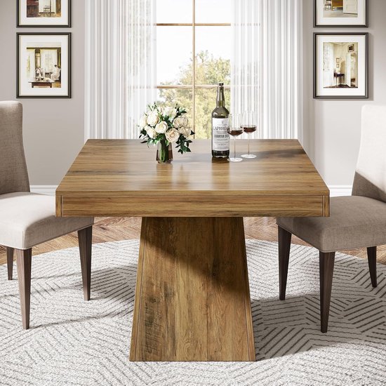 Op Maat Gemaakte Eettafel | Eiken Tafel Met Industriële Voet 120cm Eiken Eetkamertafel Met Industriele Voet Op Maat Gemaakte Tafel Eetkamertafel Hout Houten Eetkamertafel