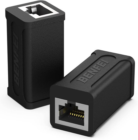 Benfei 2-Pack Coupleur RJ45 - Câble réseau LAN Internet Rallonge - Coupleur UTP