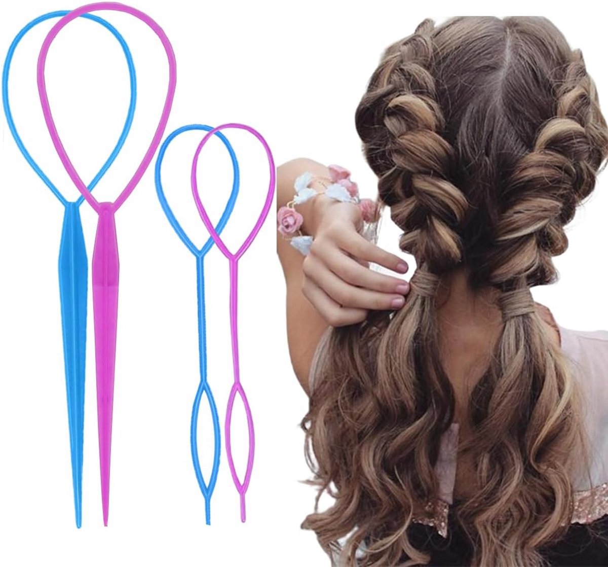 Haar Styling Set voor Opgestoken Kapsels en Vlechten - Makkelijk te Gebruiken Tool