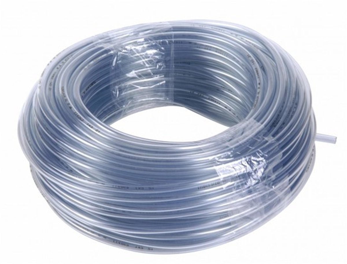 Transparante PVC slang 6 x 9 mm rol 5 m, voor airco condensafvoerpomp