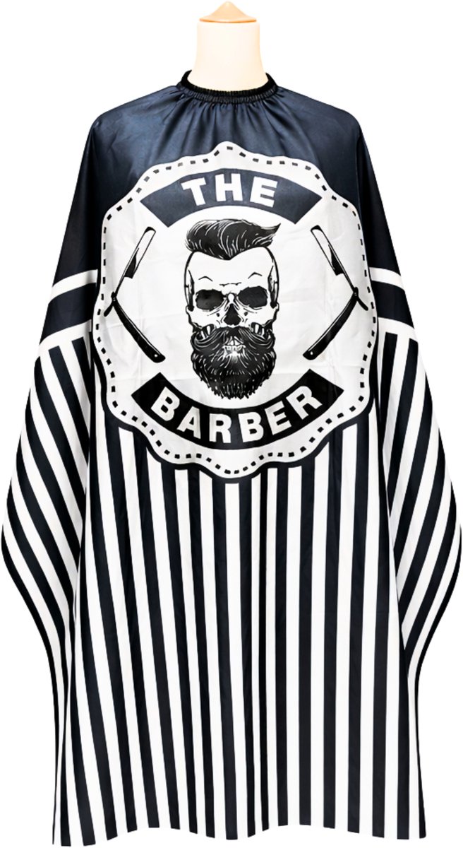 Guardian Beauty Kappermantel - 130cm x 140cm - The Barber - Zwart - Met Verstelbare Kliksluiting - Waterproof