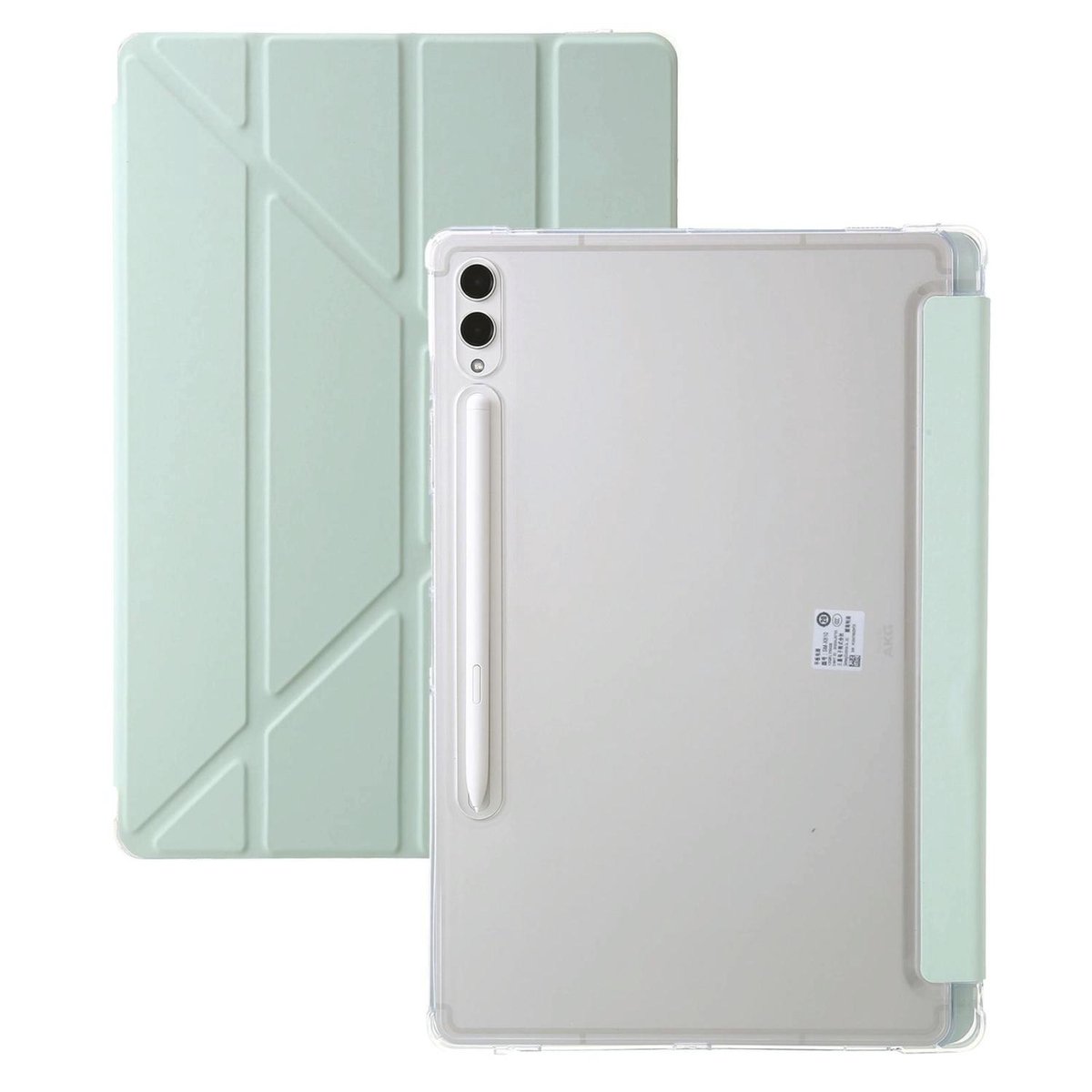Mobigear Tablethoes geschikt voor Samsung Galaxy Tab S11 Hoes | Mobigear Origami Bookcase - Groen