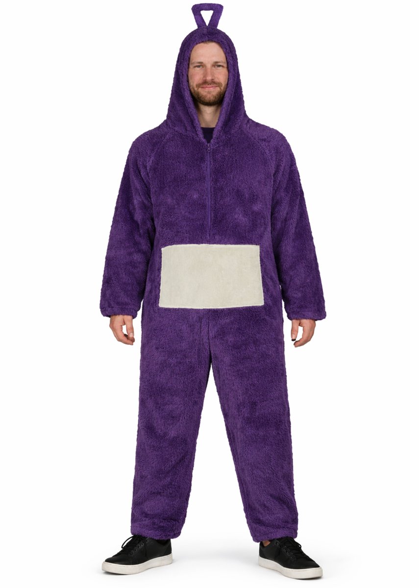 Carnavalskleding - Onesie - Paars - XL - 186 - 200 cm - Kostuum - Dames & Heren - Verkleed als Kinderfiguren - Volwassenen