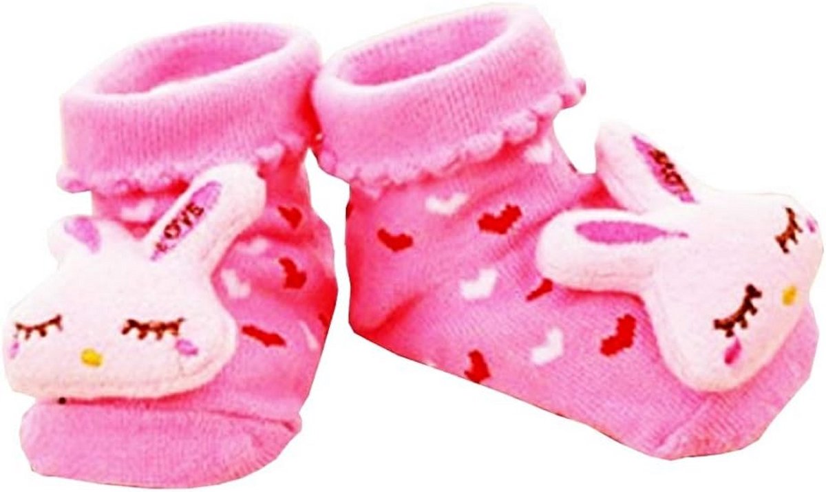 Antislipsokken Baby 0-12 Maanden - Zachte Sokjes met Antislipzool - Cadeau Idee