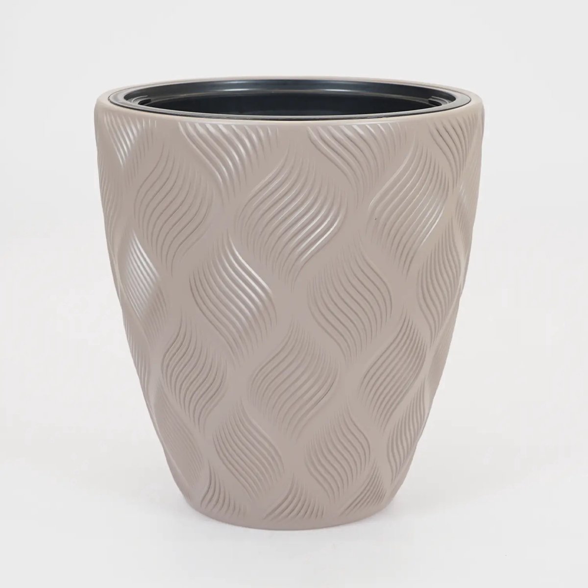 Vita bloempot Flow 40 taupe