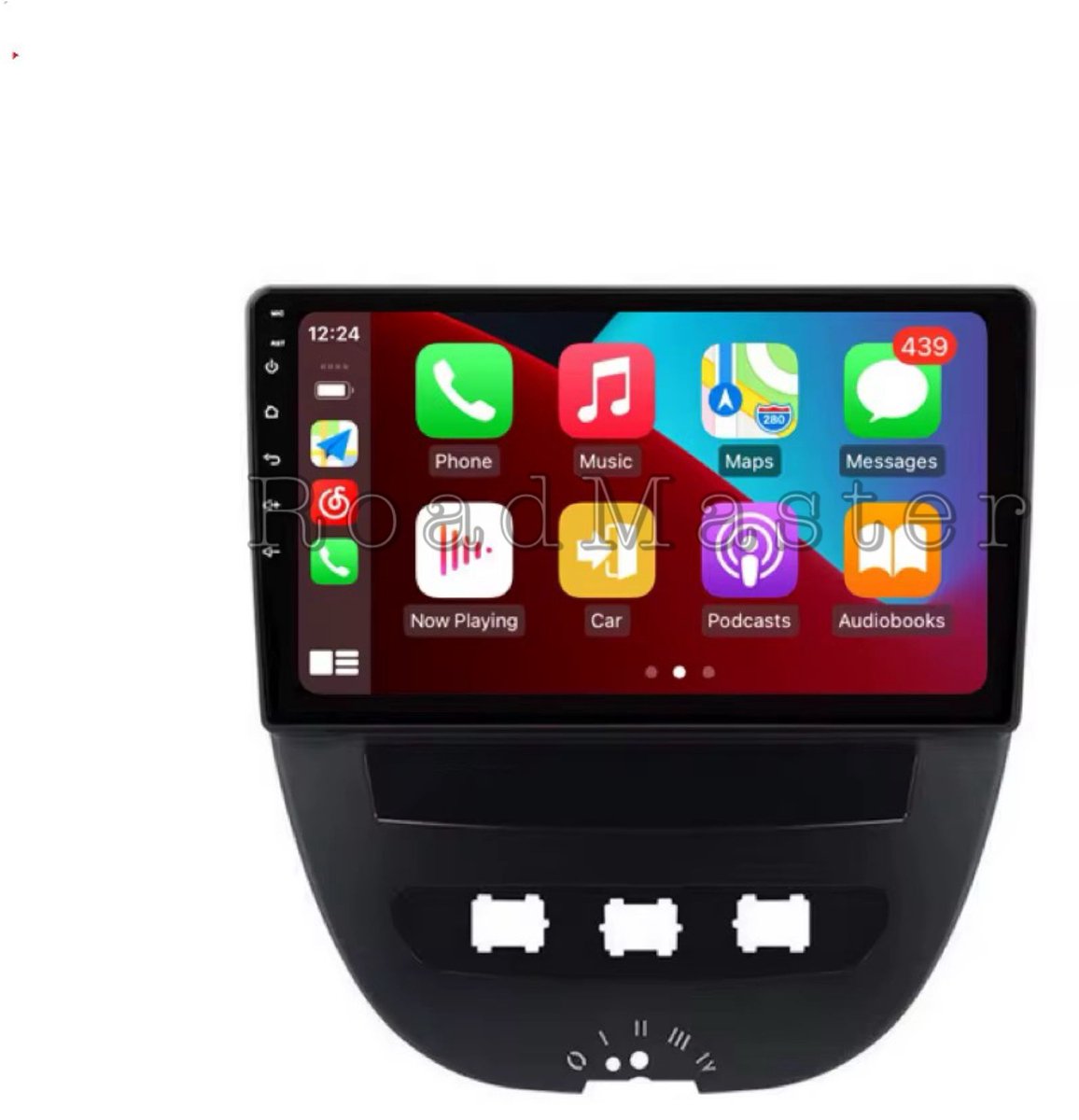Navigatiesysteem auto met scherm - autoradio geschikt voor CarPlay en Android auto - bluetooth radio - geschikt voor Citroen C1 2005-2014