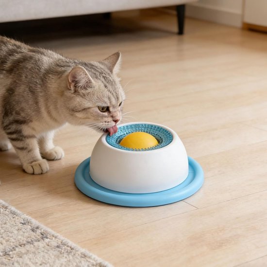 PurrCave® Premium XL Anti-Gulping Kom | Langzaam voeren voor een betere spijsvertering