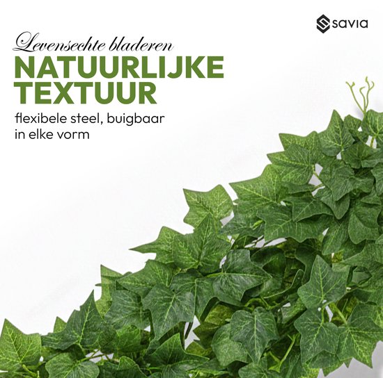 PacuM Kunstklimop, Groene Efeu Slinger, 180 cm, Geurloos