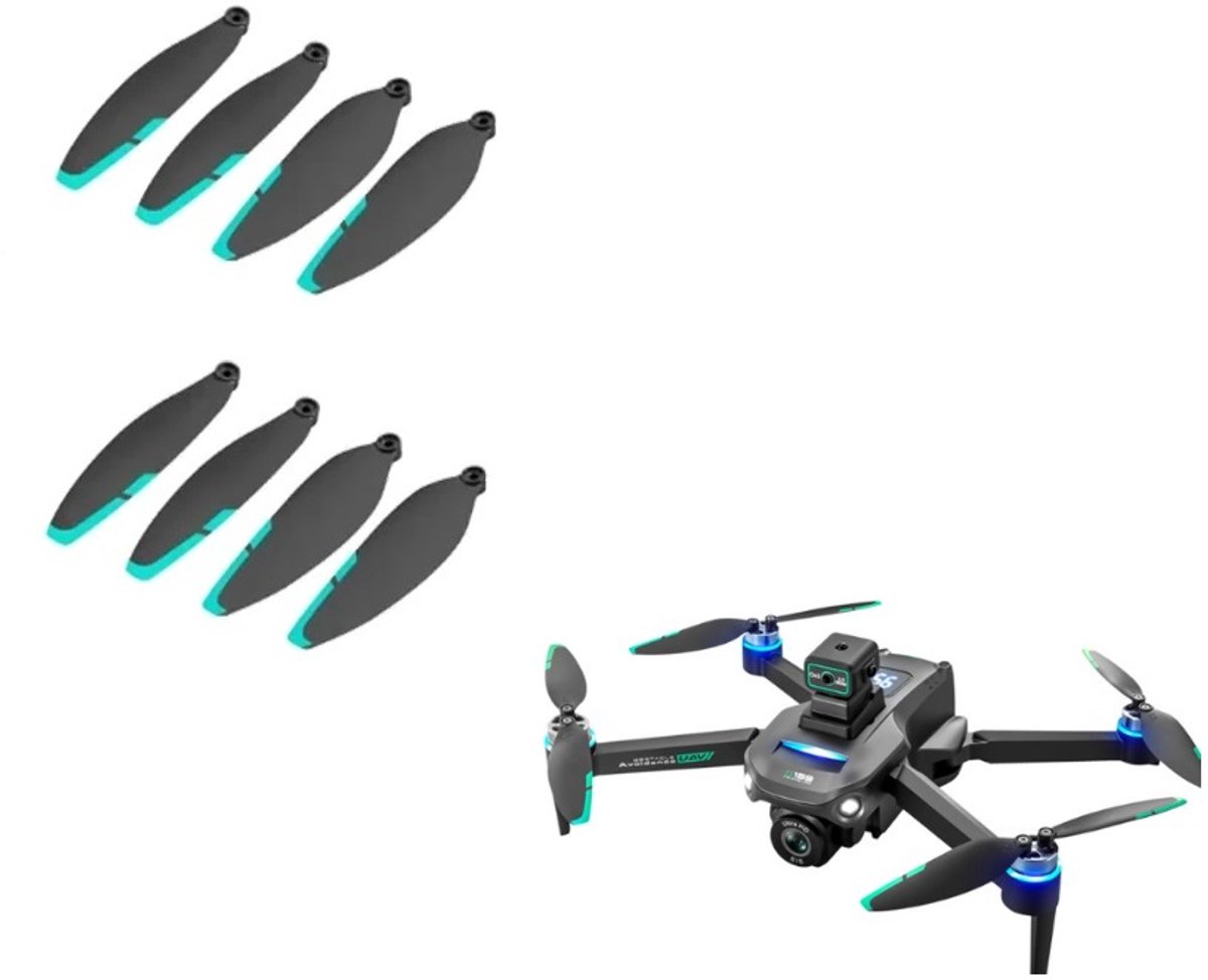 LUXWALLET Drone Propellers – Geschikt voor De LUXWALLET ScoutDroid S159 Drone – Drone Accessoires – Zwart