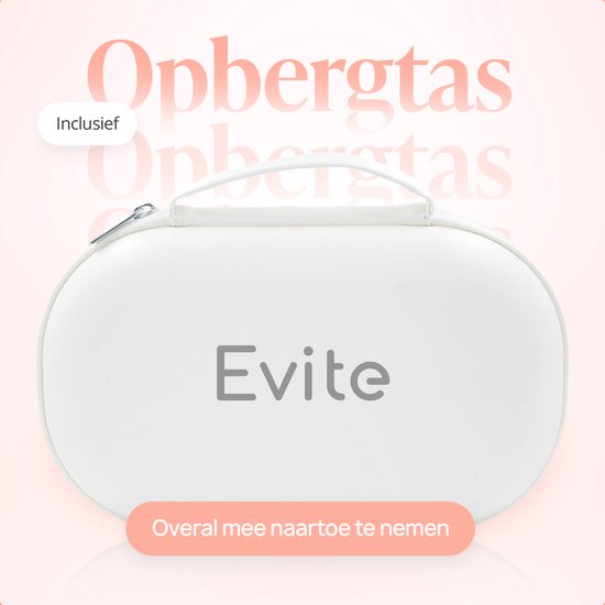 Evite Elektrische Draadloze Borstkolf Slim – Handsfree & Draagbaar – BPA-Vrij – Dubbele Borstkolf – Met E-Book - Inclusief Tas - Roze