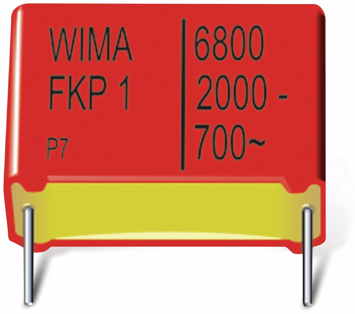 WIMA foliecondensator, 0,1 UF, 1250 V-, radiaal, RM 37,5, FKP1R031007D00KSSD