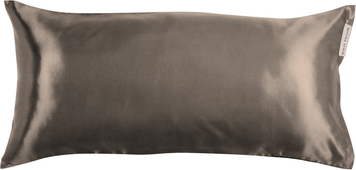 Beauty Pillow® - Satijnen Kussensloop - 80x40 cm - Duitse afmeting - Taupe