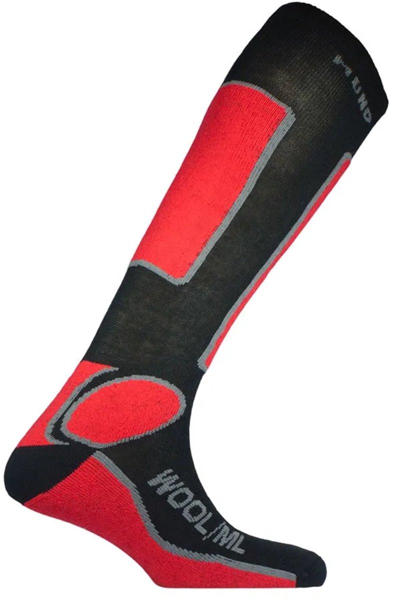 Mund Socks Skiing Antibacterial Sokken Man Zwart