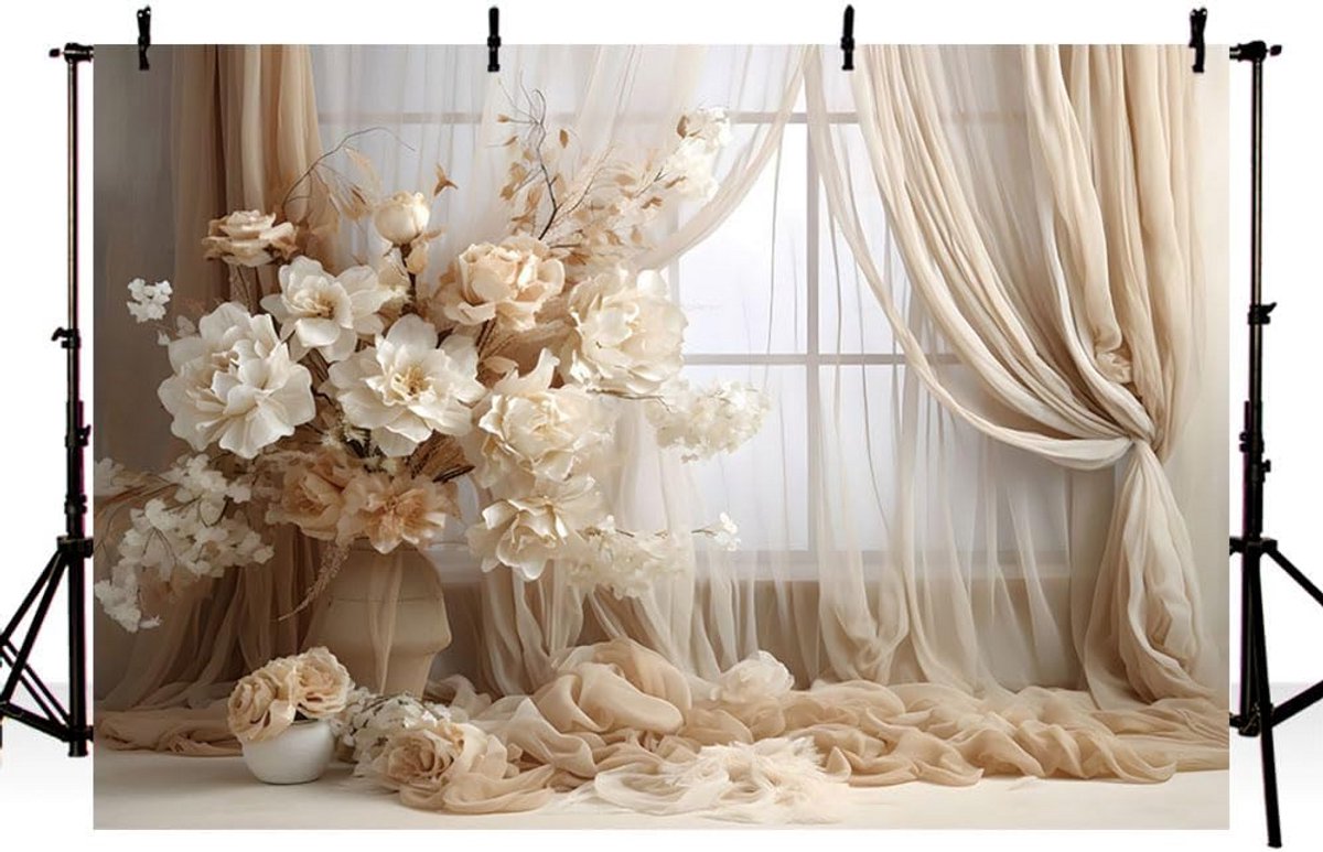 Boho bloemen achtergrond voor binnen en buiten 7x5ft