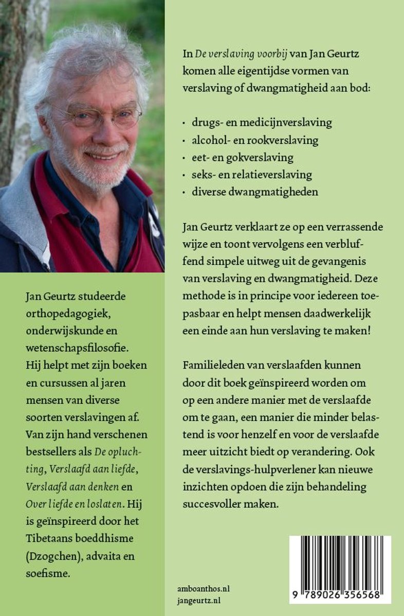 De verslaving voorbij - back cover