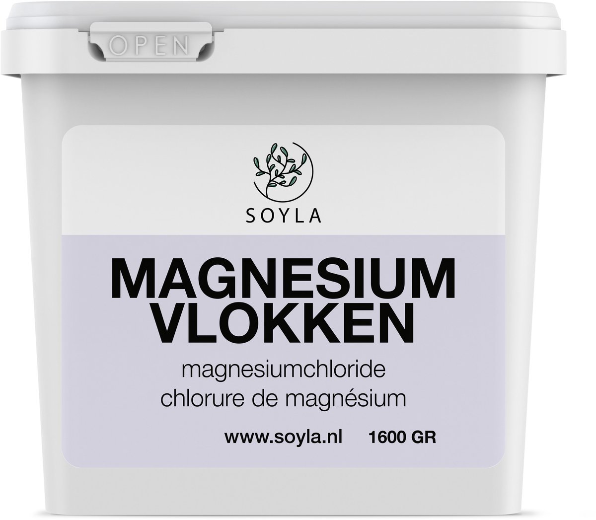 Magnesium vlokken - Magnesium Chloride - 1600 gram - Herkomst Nederland